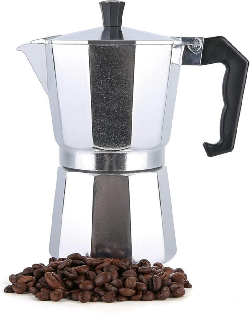 Multi Use Espresso Turkish Coffee Maker with 2 Pot 6 Cup and 9 Cup Durable Aluminum Precisely Distributes Heat for Original Flavor Every Time